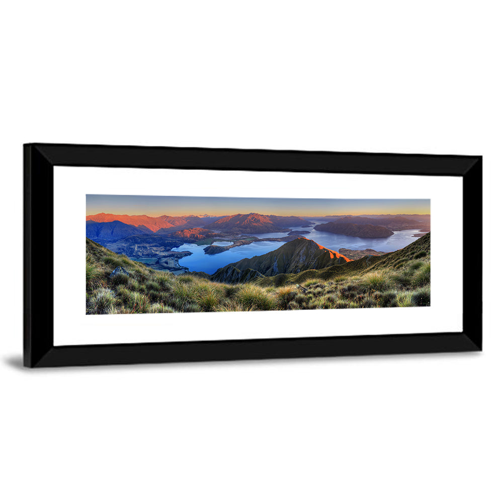 Wanaka Golden Hour Over Roys Peak Wall Art