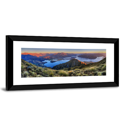 Wanaka Golden Hour Over Roys Peak Wall Art