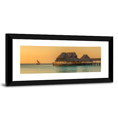 The Rock Restaurant Sunset Wall Art