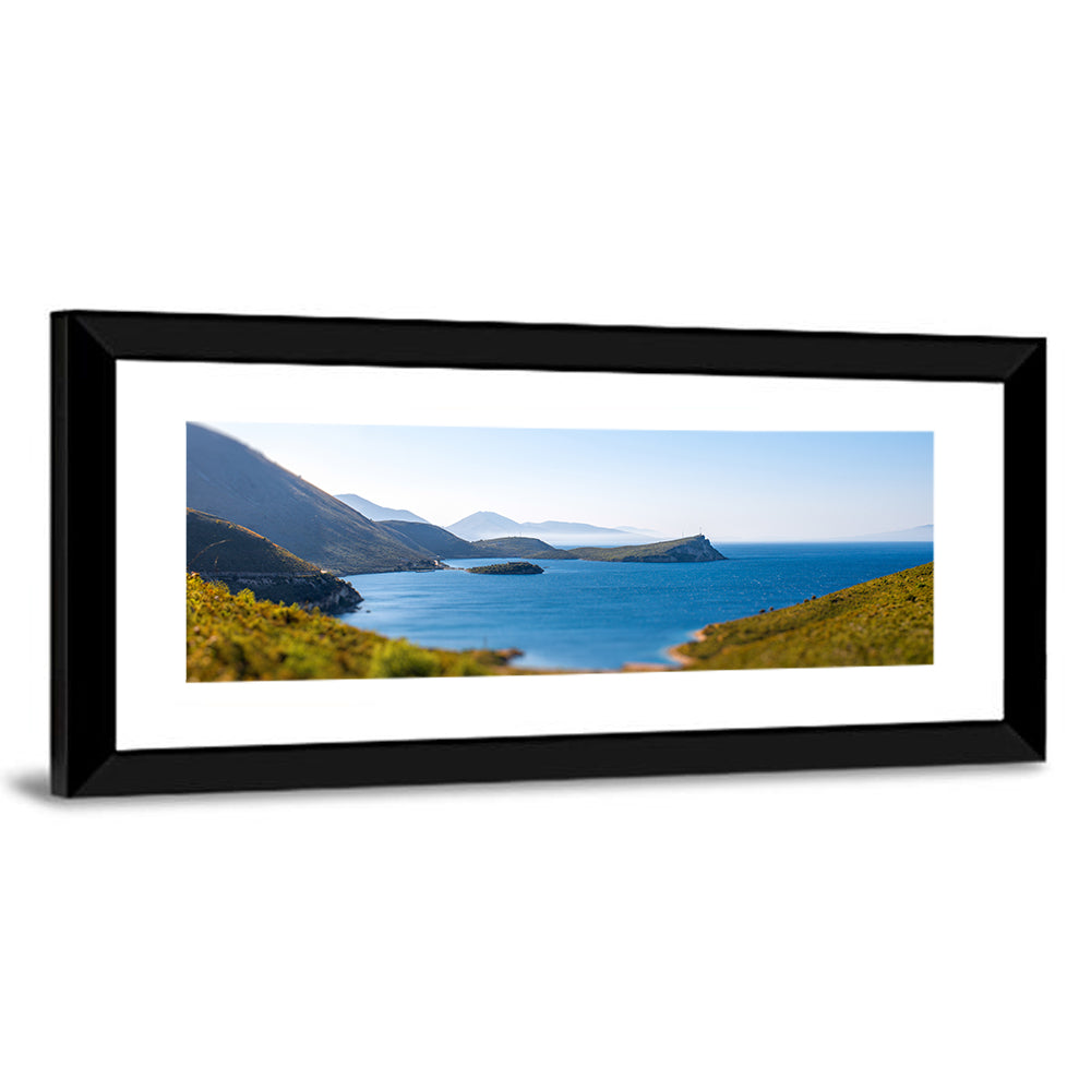 Coastal Cliffs and Lighthouse Bay Wall Art