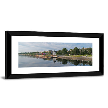 Lake Onega Promenade with Gazebo Wall Art