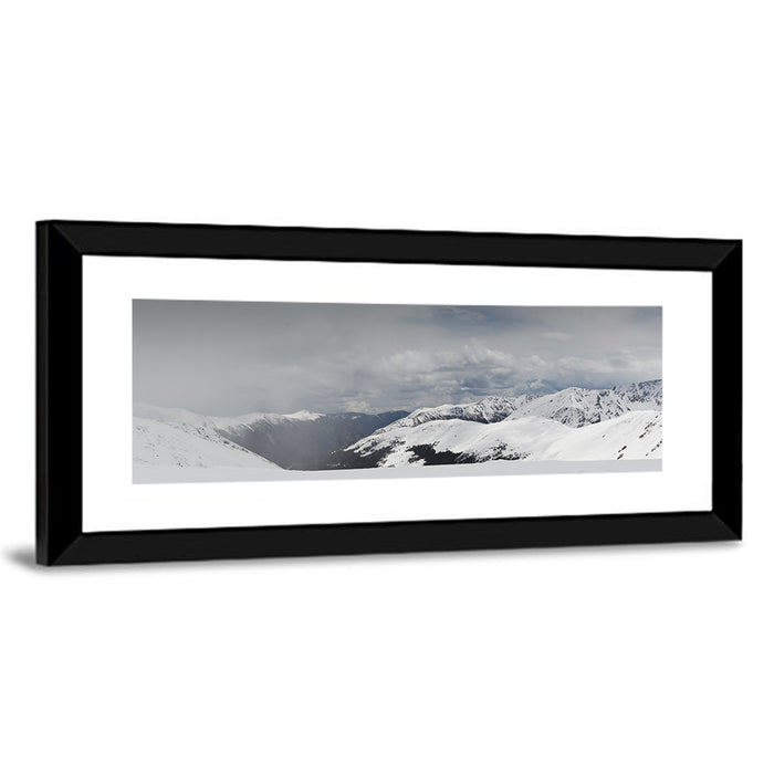 Snowy Colorado Mountains Wall Art as a framed print