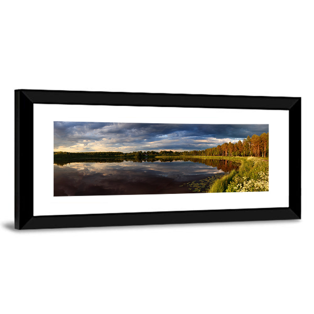 Finnish Lake Golden Hour Wall Art