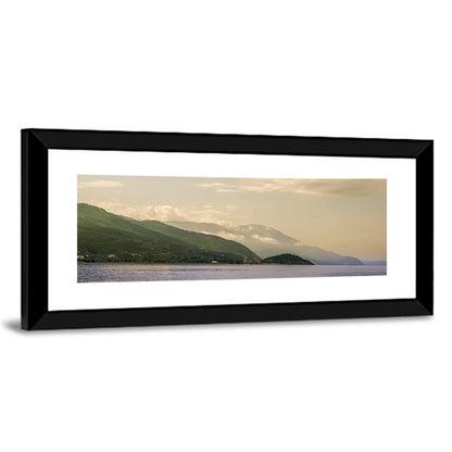 Ohrid Lakeshore Mountain View Wall Art
