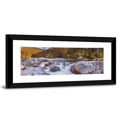 White Mountain Autumn River Wall Art