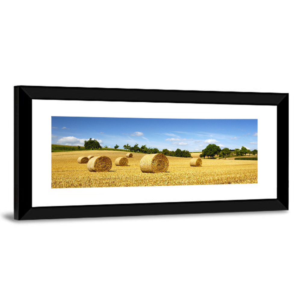Late Summer Straw Bales Wall Art