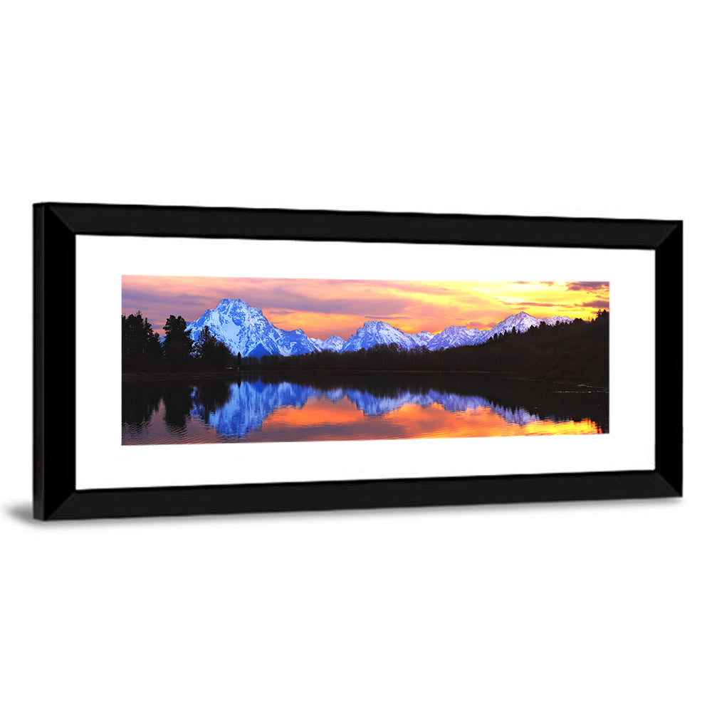 Grand Teton Sunset Reflection Wall Art