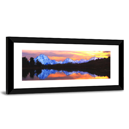 Grand Teton Sunset Reflection Wall Art