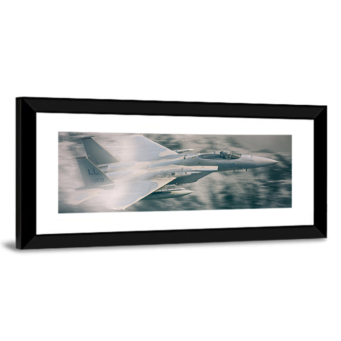 F-15 Fighter Jet Wall Art as a framed print