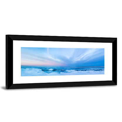 Frozen Blue Seascape Wall Art