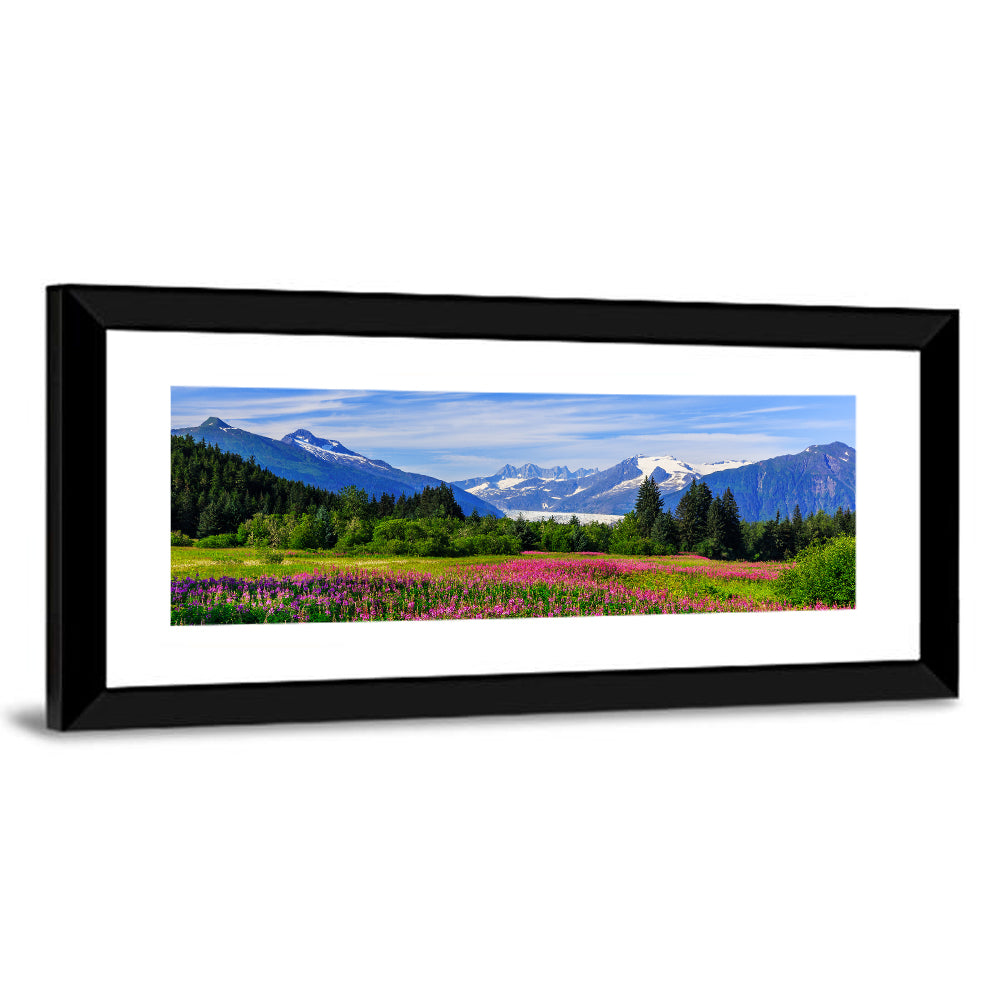 Juneau Meadow with Mendenhall Glacier Wall Art