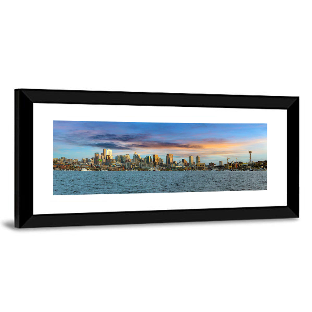 Seattle Skyline at Dusk Wall Art