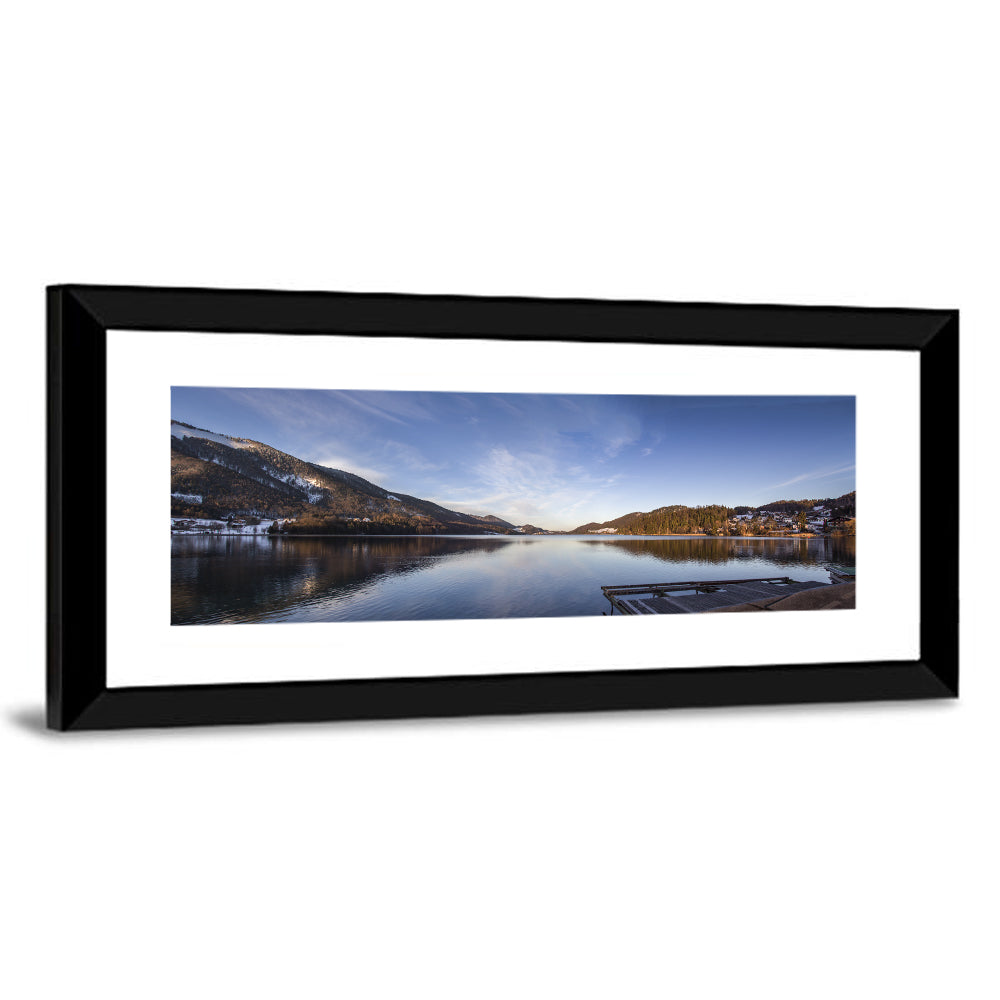 Fuschlsee Dock at Golden Hour Wall Art