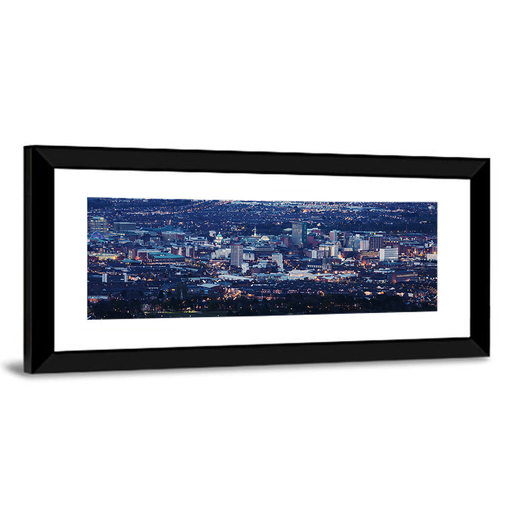 Belfast Blue Hour Skyline Wall Art