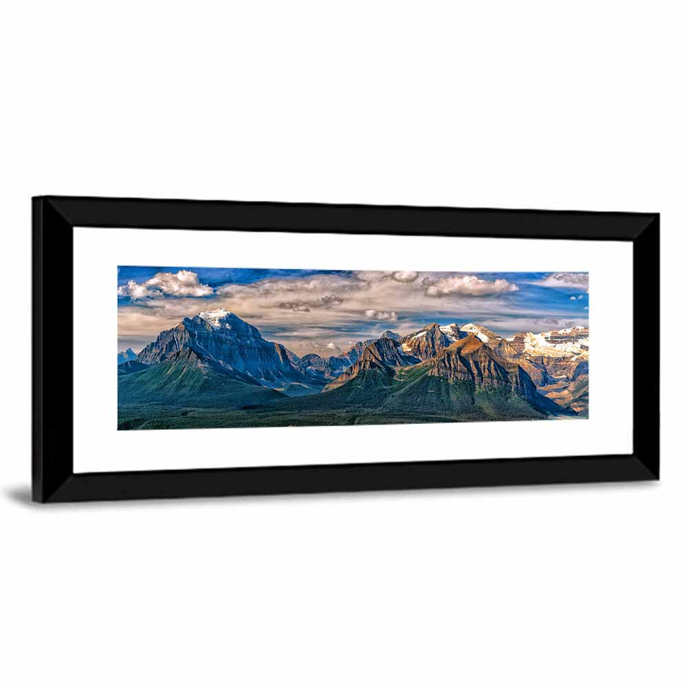 Canadian Rockies Snow-capped Peaks Wall Art