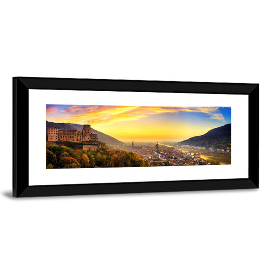 Heidelberg Castle at Dusk Wall Art