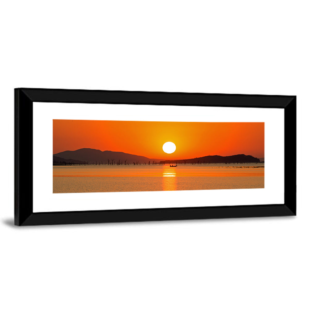 Lake Kariba Sunset Silhouette Wall Art