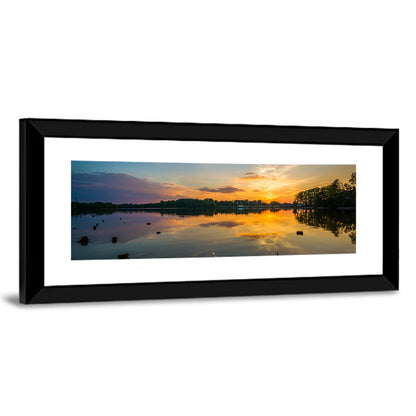 Lake Norman Sunset Reflection Wall Art