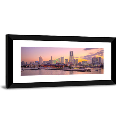Yokohama Harbor Twilight Wall Art