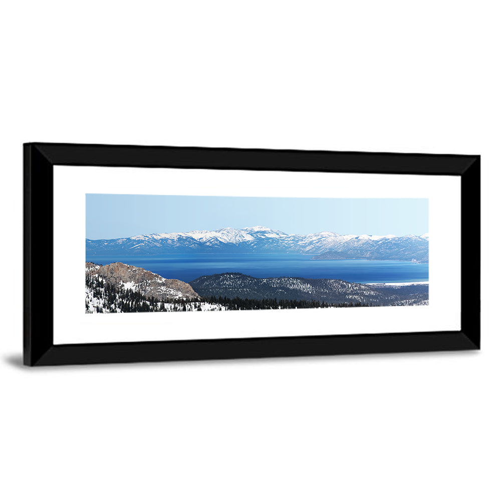 Lake Tahoe Snowy Peaks Wall Art