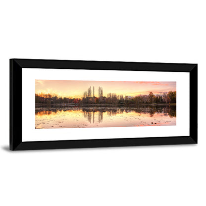 Lake Burley Griffin Sunset Reflection Wall Art