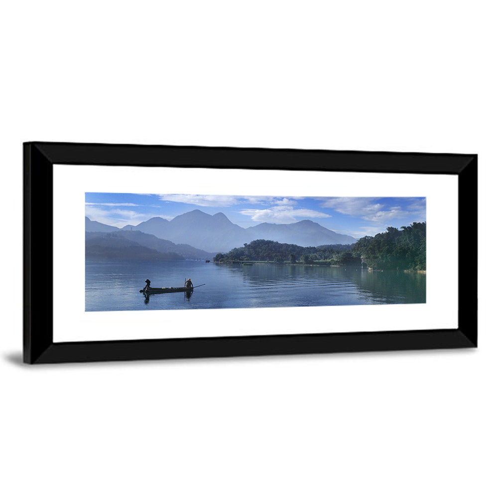 Sun Moon Lake Morning Mist Wall Art