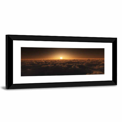 Sunset Over Cloud Sea Wall Art