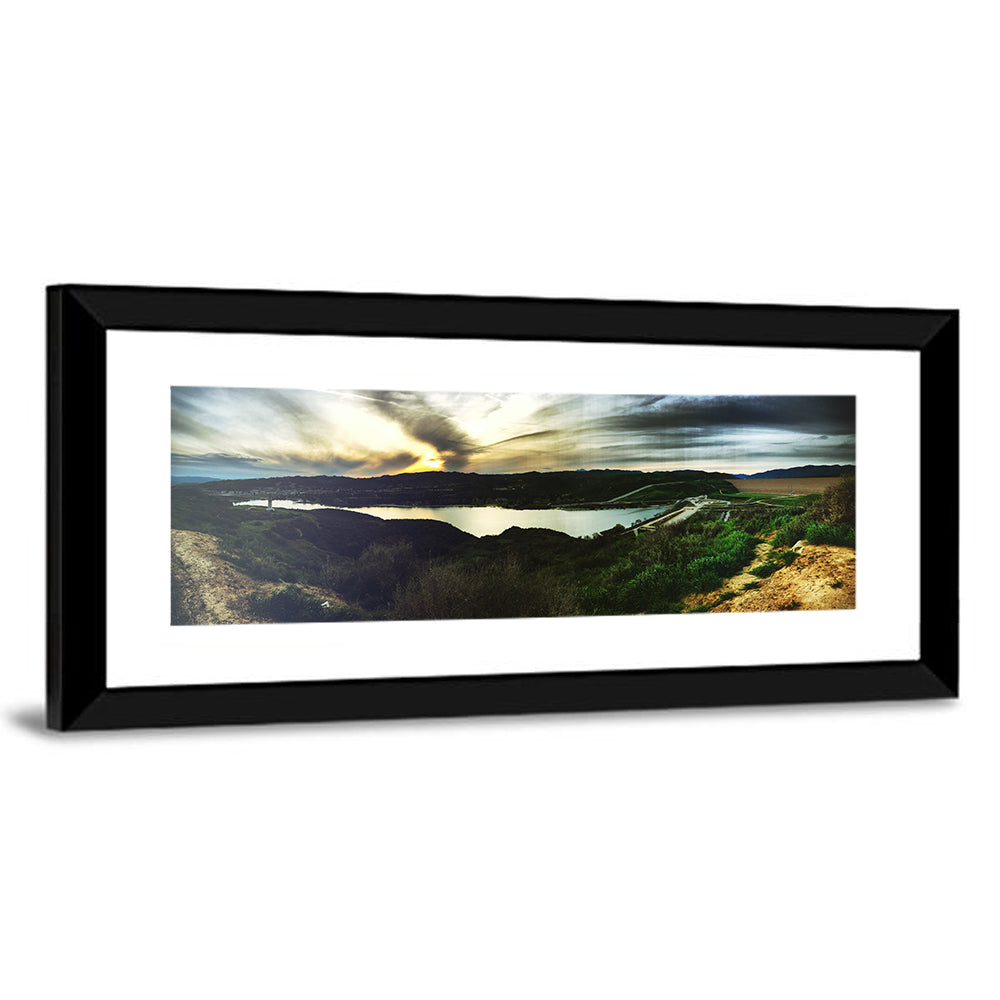 Castaic Lake Sunset Wall Art