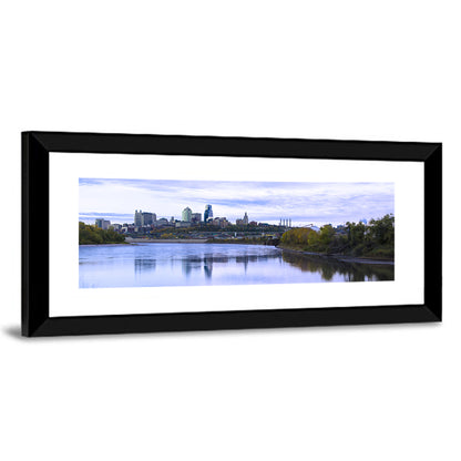 Kansas City Skyline at Dusk Wall Art