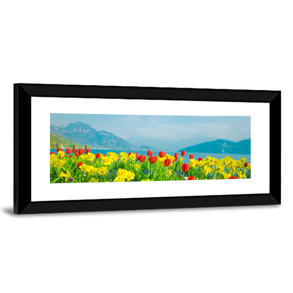 Lake Lucerne Daffodils Wall Art