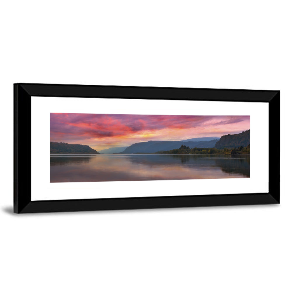 Sunrise Over River Gorge Wall Art
