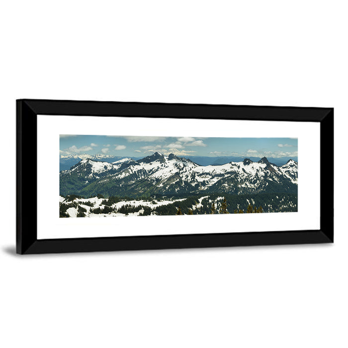 Mount Adams Snow Peaks Wall Art as a framed print