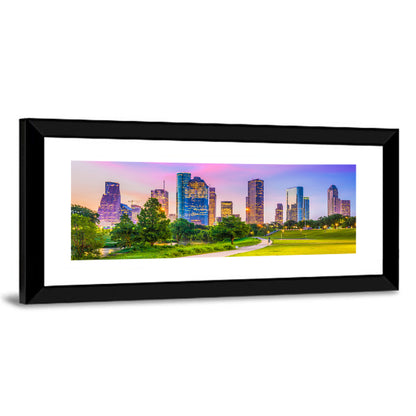 Houston Skyline at Dusk Wall Art