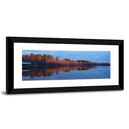 Lake Livingston Pier at Golden Hour Wall Art