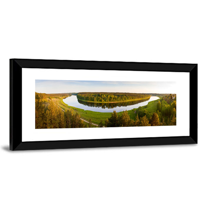 Daugava River Wall Art as a framed print