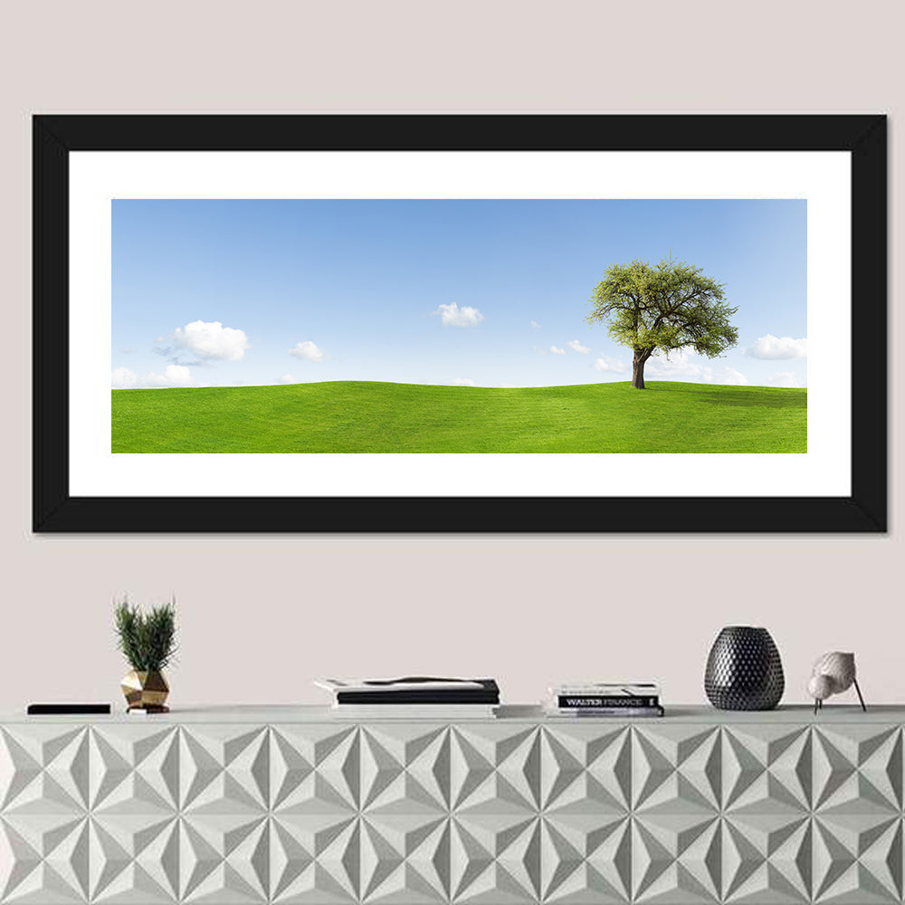 Lone Tree on Green Hill Wall Art