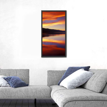 Dusk Over Mountain Lake Wall Art
