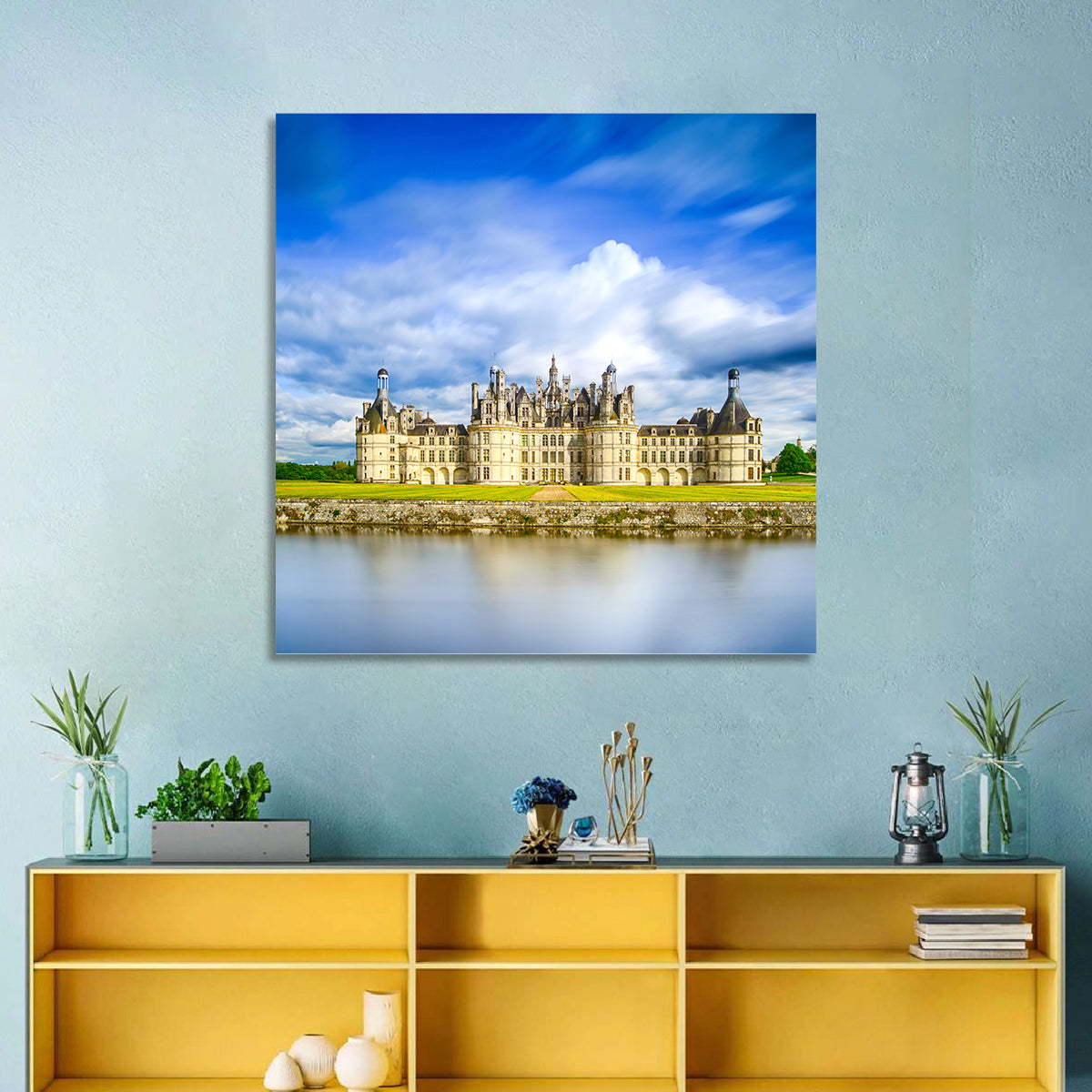 Château De Chambord Reflection Wall Art