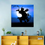 Moonlit Pow Wow Dancer Wall Art