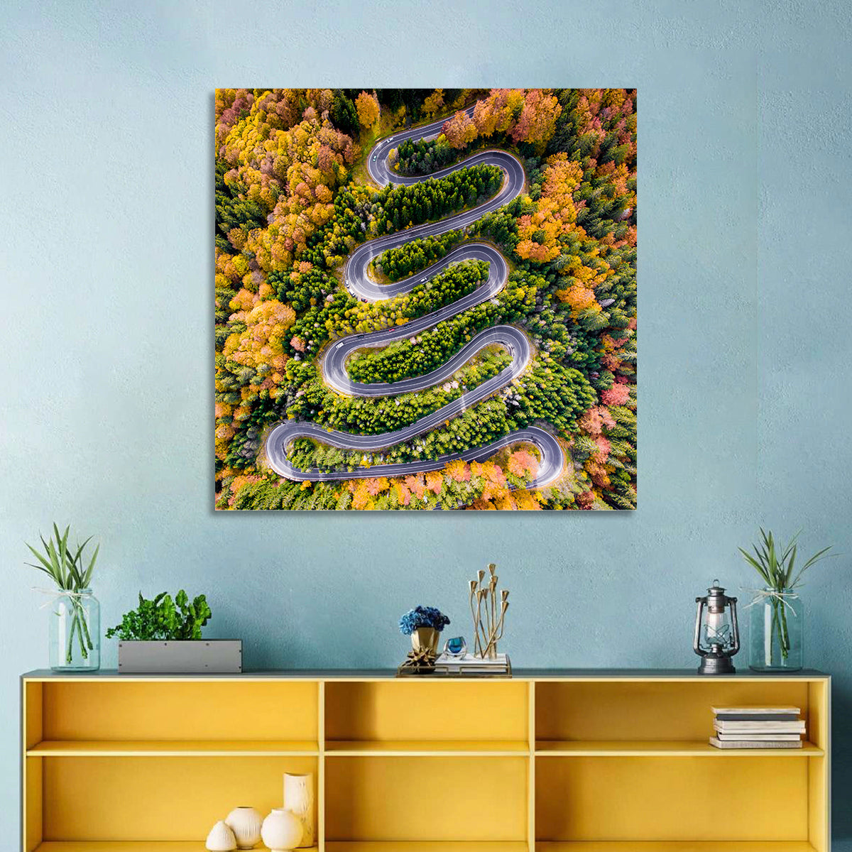 Winding Forest Road Wall Art