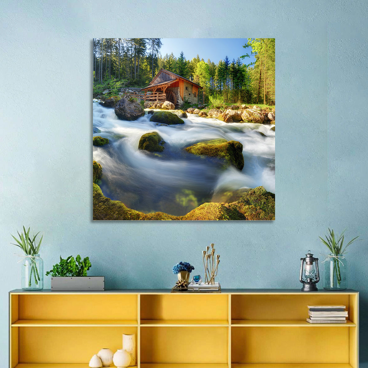 Salzburg Stream with Watermill Wall Art