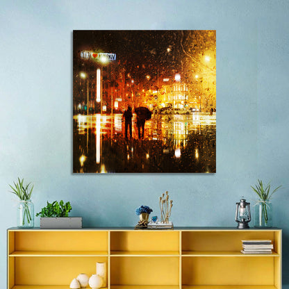 Rainy Night in Kharkiv Wall Art