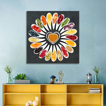 Heart-shaped Superfood Arrangement Wall Art