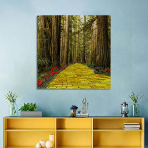 Forest Bricks Pathway Wall Art