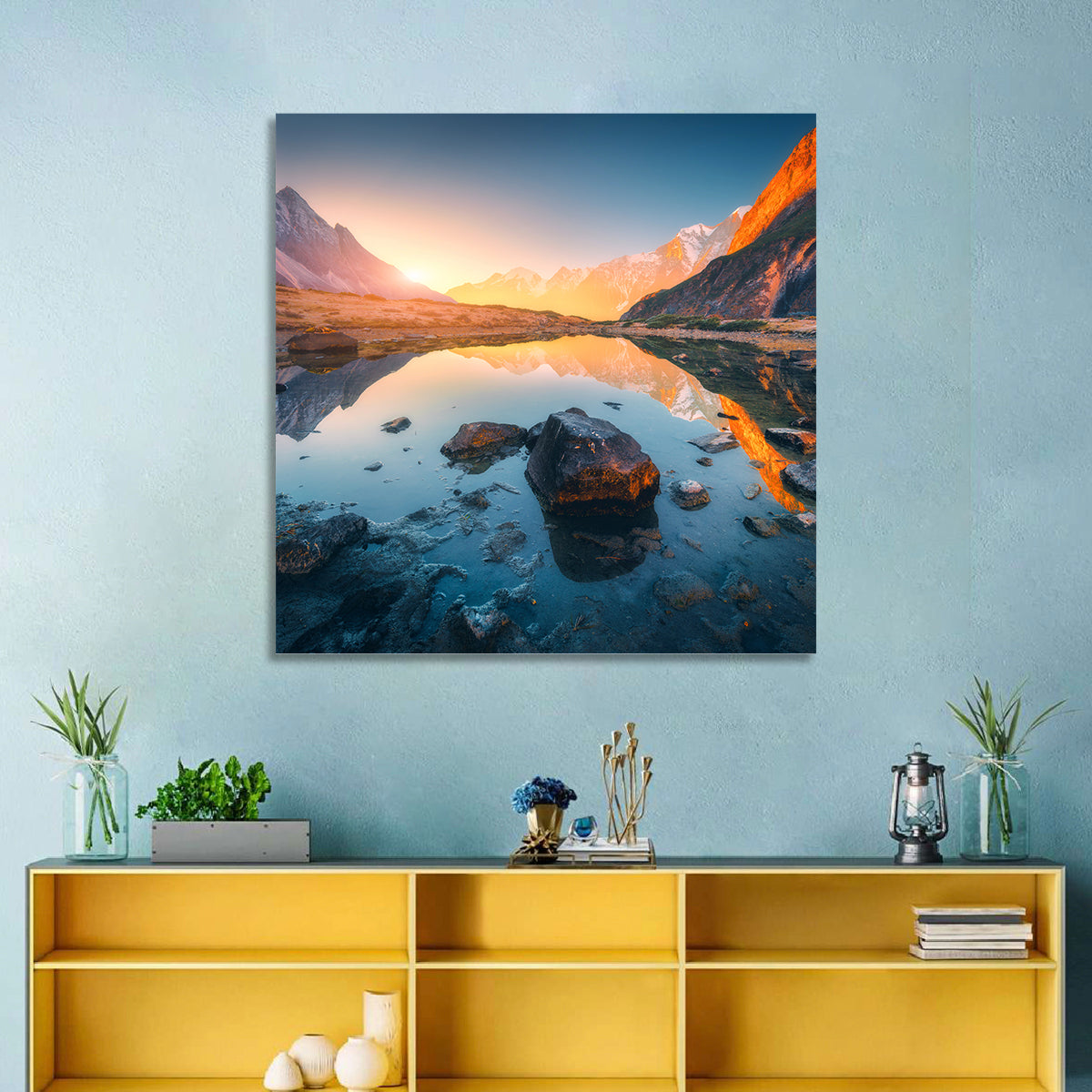 Himalayan Lake Reflections Wall Art