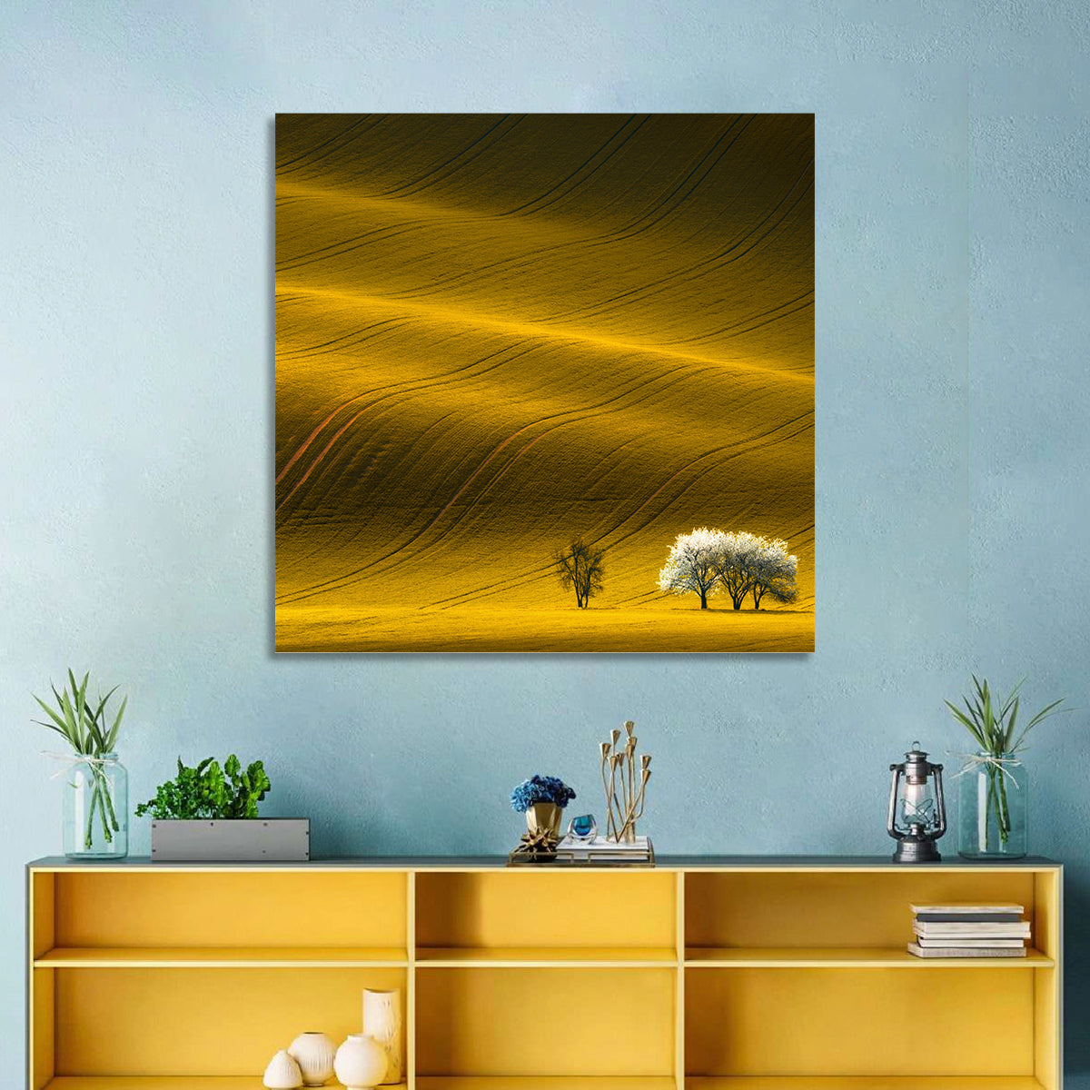 Wavy Rapeseed Field Wall Art