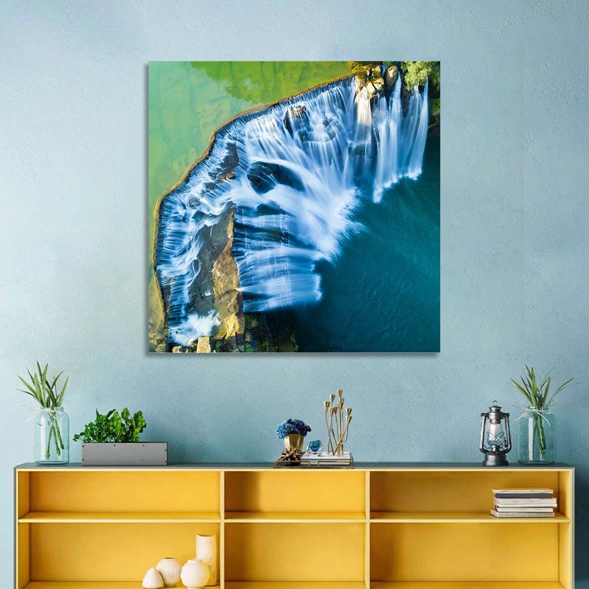 Shifen Waterfall Aerial Wall Art