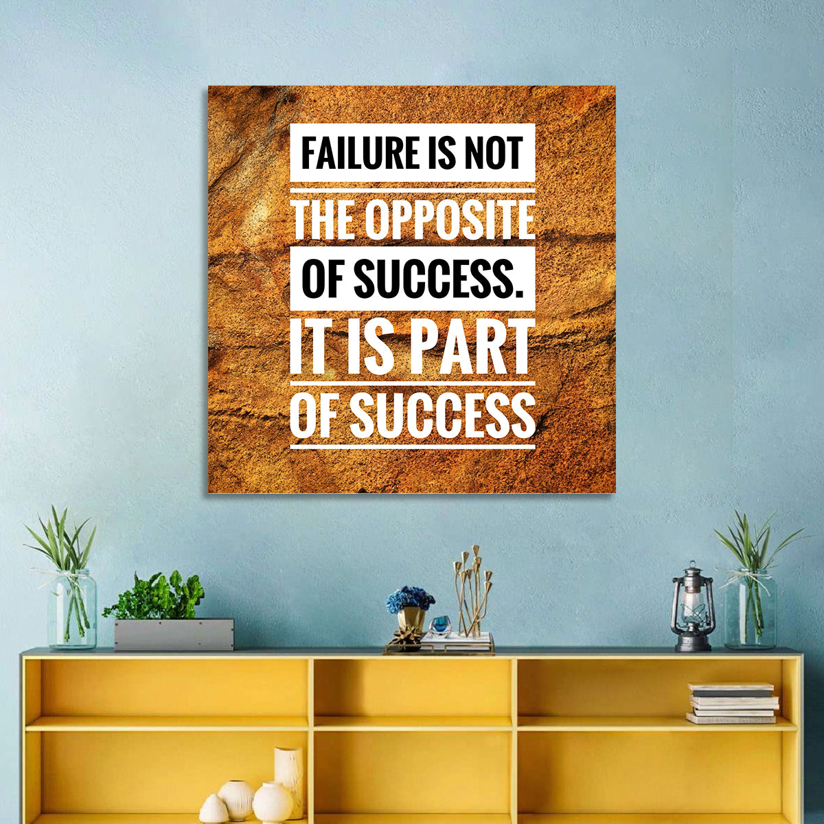 Failure Is Part of Success, Rock Texture Wall Art