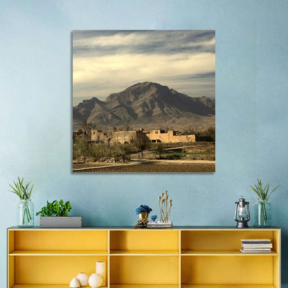 Afghan Mountain Village Wall Art