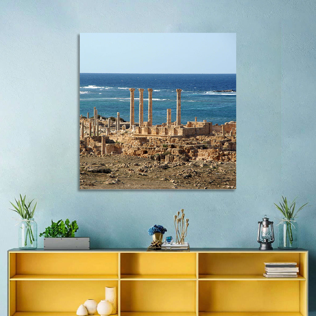 Leptis Magna Coastal Ruins Wall Art